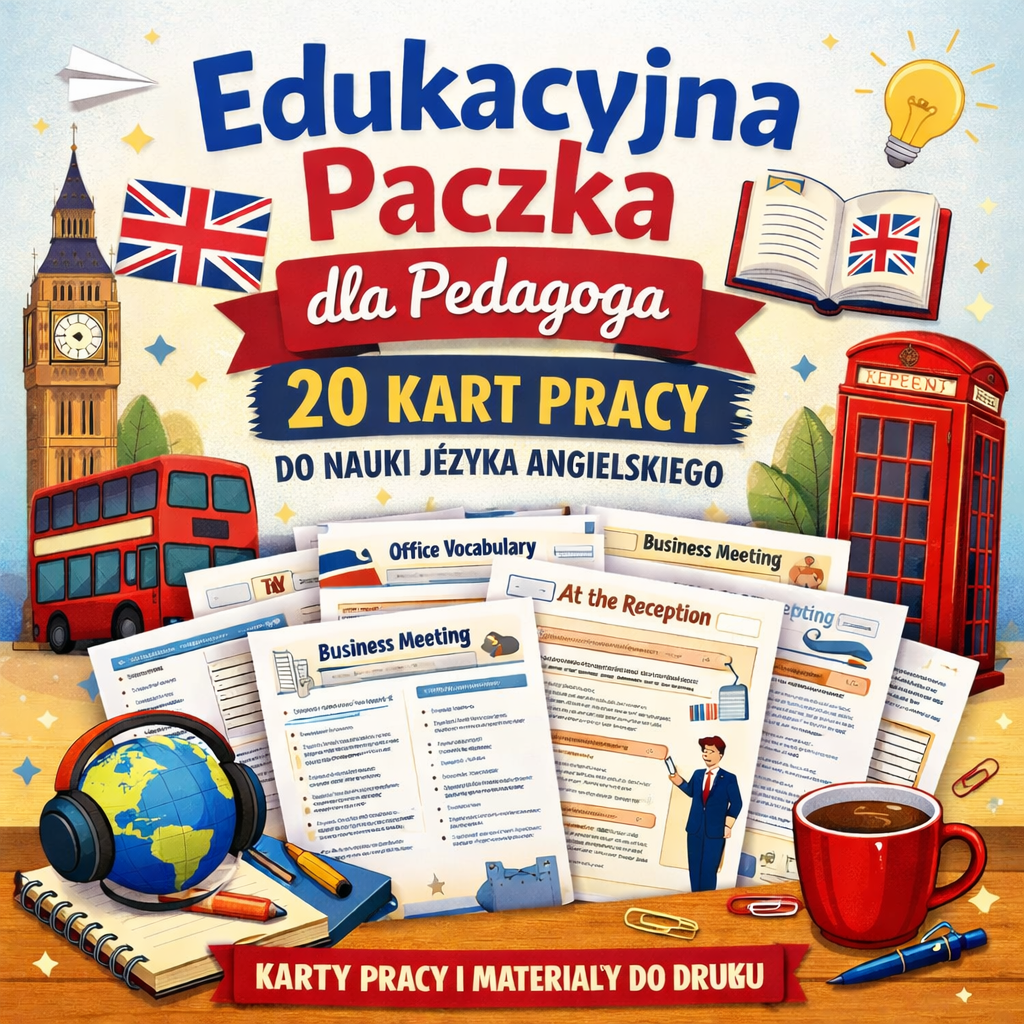 1c2c2313-0c8d-4bed-89bc-1aadf3344fad Edukacyjna paczka dla pedagoga - karty pracy i materiały do nauki języka angielskiego - obrazek 1