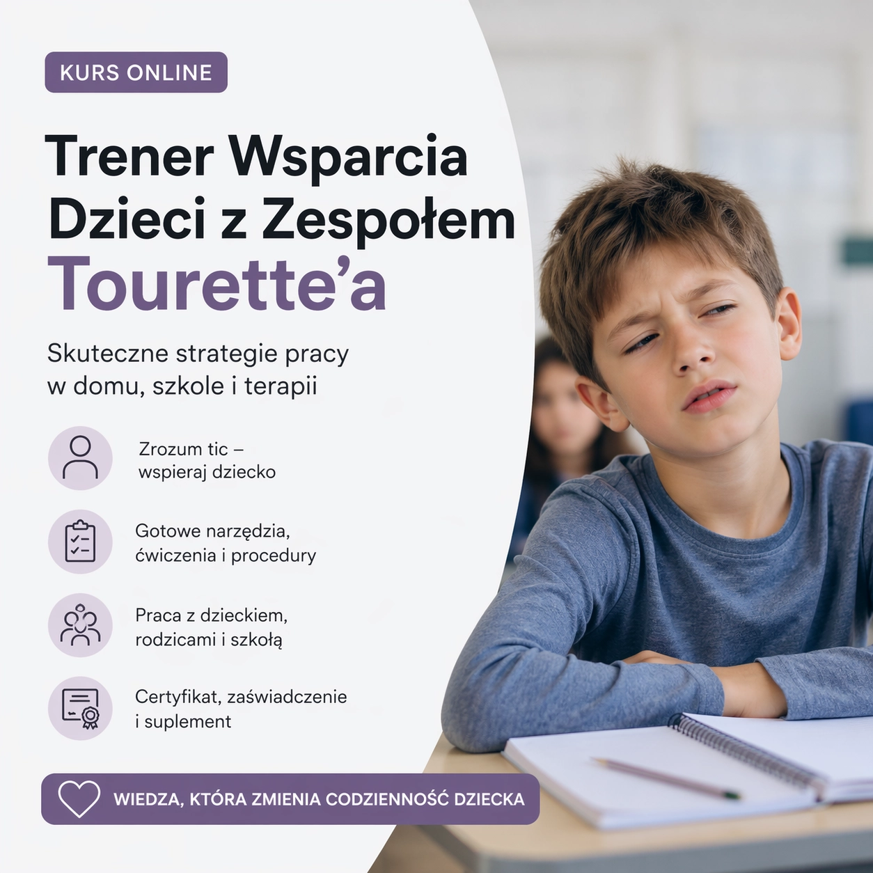 Trener Wsparcia Dzieci z Zespołem Tourette’a
