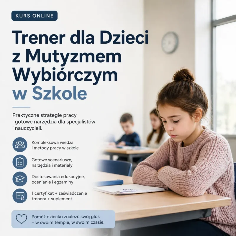 Trener dla Dzieci z Mutyzmem Wybiórczym w Szkole