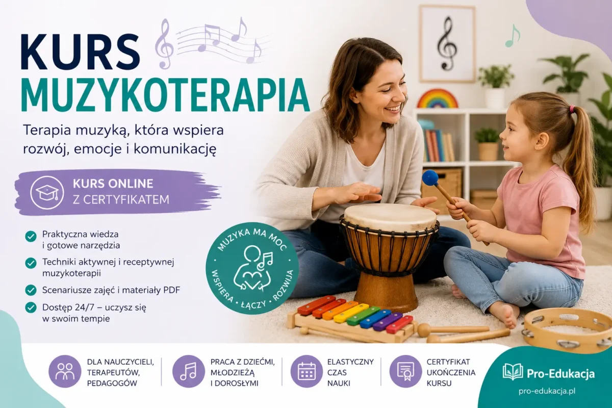 kurs muzykoterapia online z certyfikatem dla nauczycieli i terapeutów