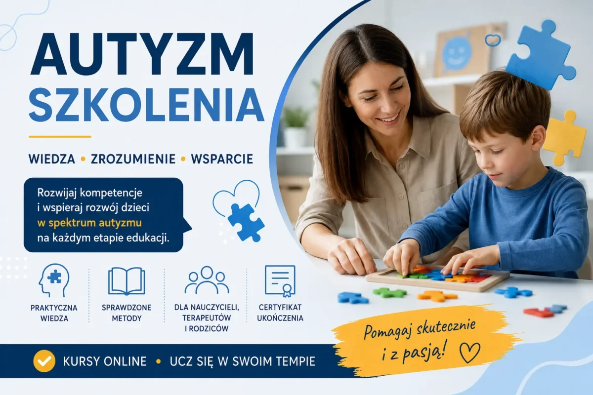 Autyzm szkolenia online – kursy i szkolenia dla nauczycieli, terapeutów i rodziców dzieci ze spektrum autyzmu