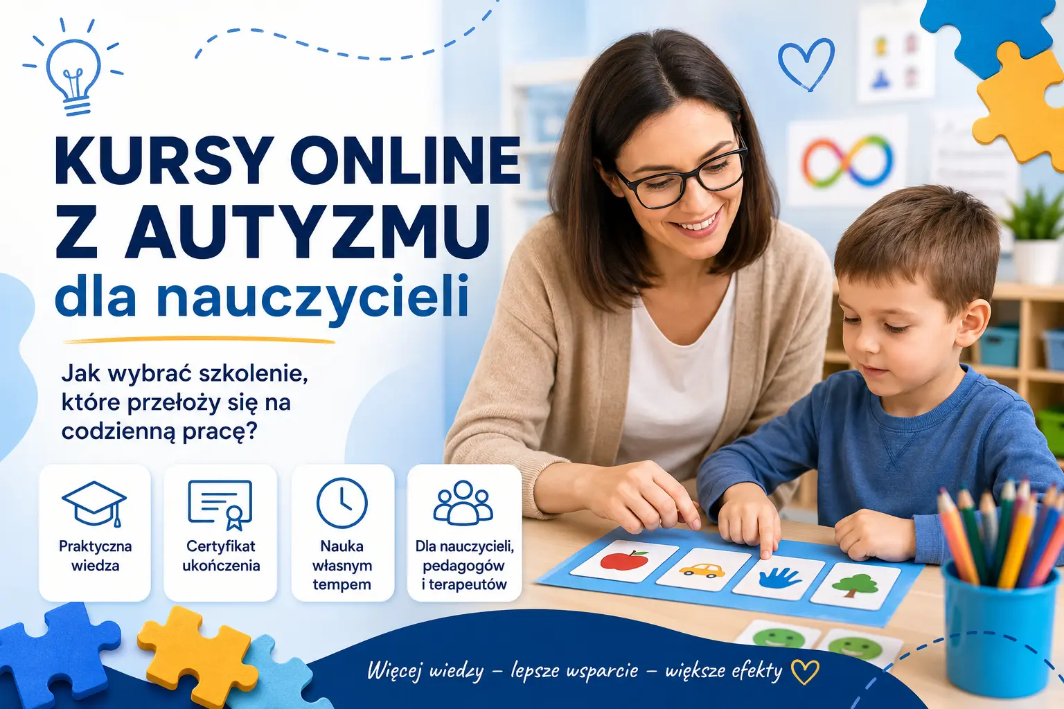 Kursy online z autyzmu dla nauczycieli - jak wybrać szkolenie, które przełoży się na codzienną pracę