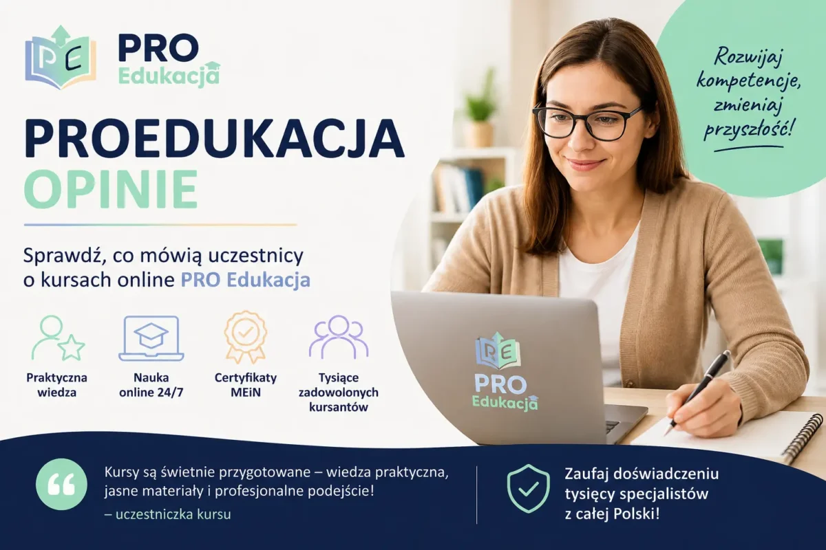 Proedukacja opinie - czy warto wybrać kursy online dla nauczycieli i specjalistów