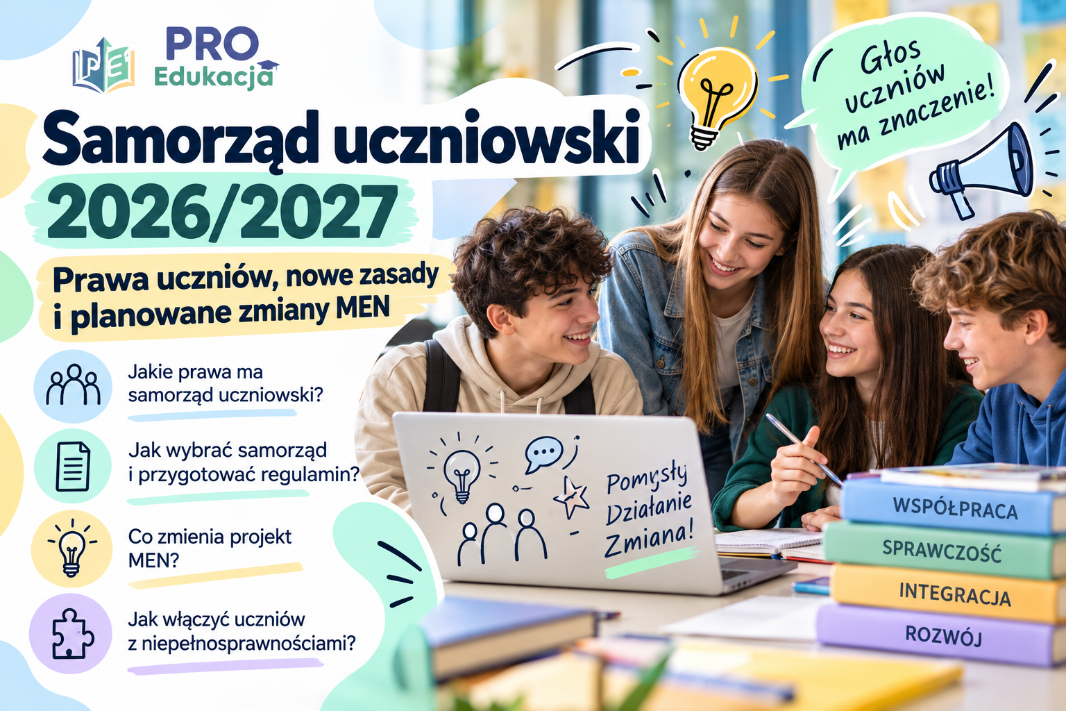 Samorząd uczniowski 2026/2027 – prawa uczniów, zasady działania i planowane zmiany MEN